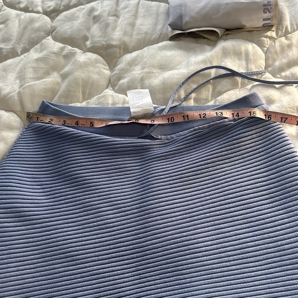 Jonathan Simkhai Blue Textured Skirt - Picture 7 of 9